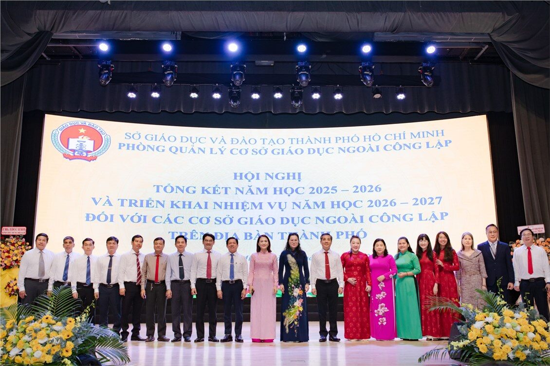 Hội nghị Tổng kết năm học 2025–2026 và triển khai nhiệm vụ năm học 2026–2027 đối với các cơ sở giáo dục ngoài công lập trên địa bàn Thành phố