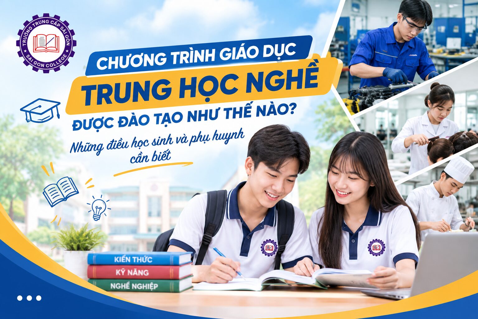 Chương trình giáo dục trung học nghề được đào tạo như thế nào