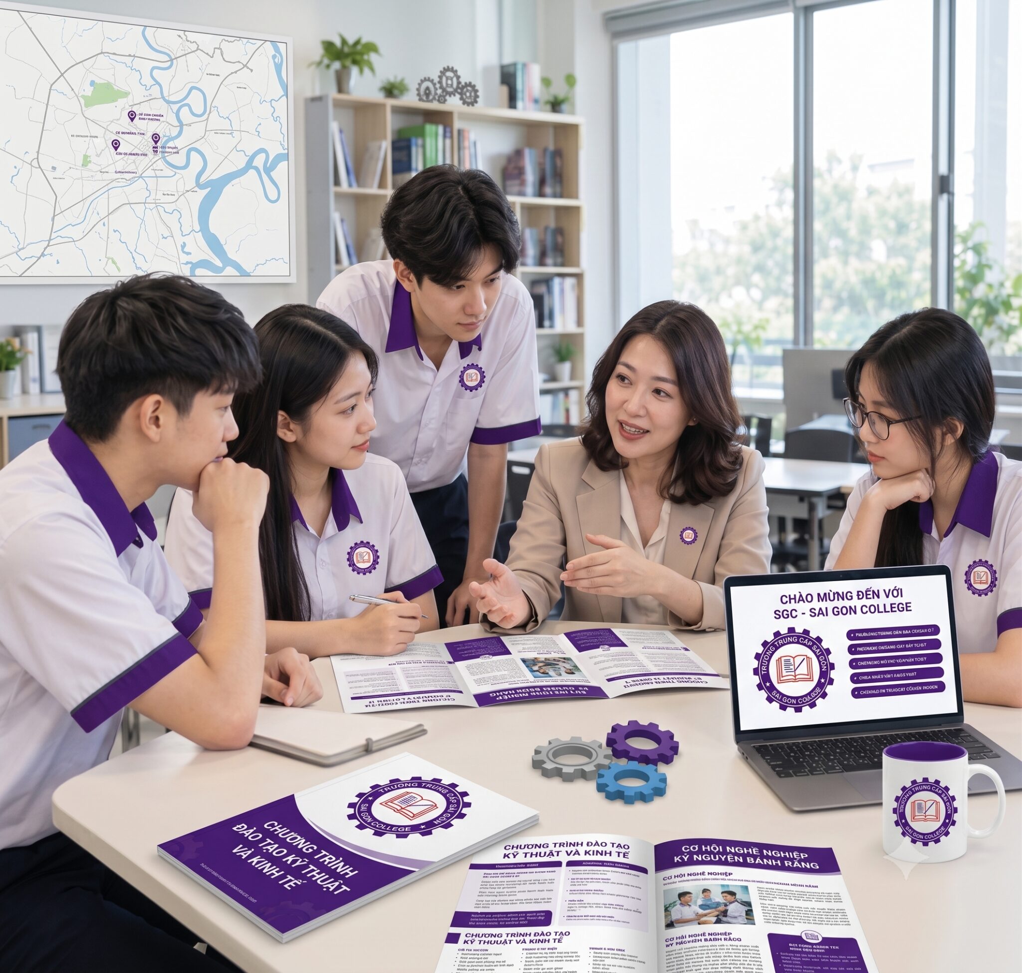 ứng dụng chat gpt gemini chọn ngành học