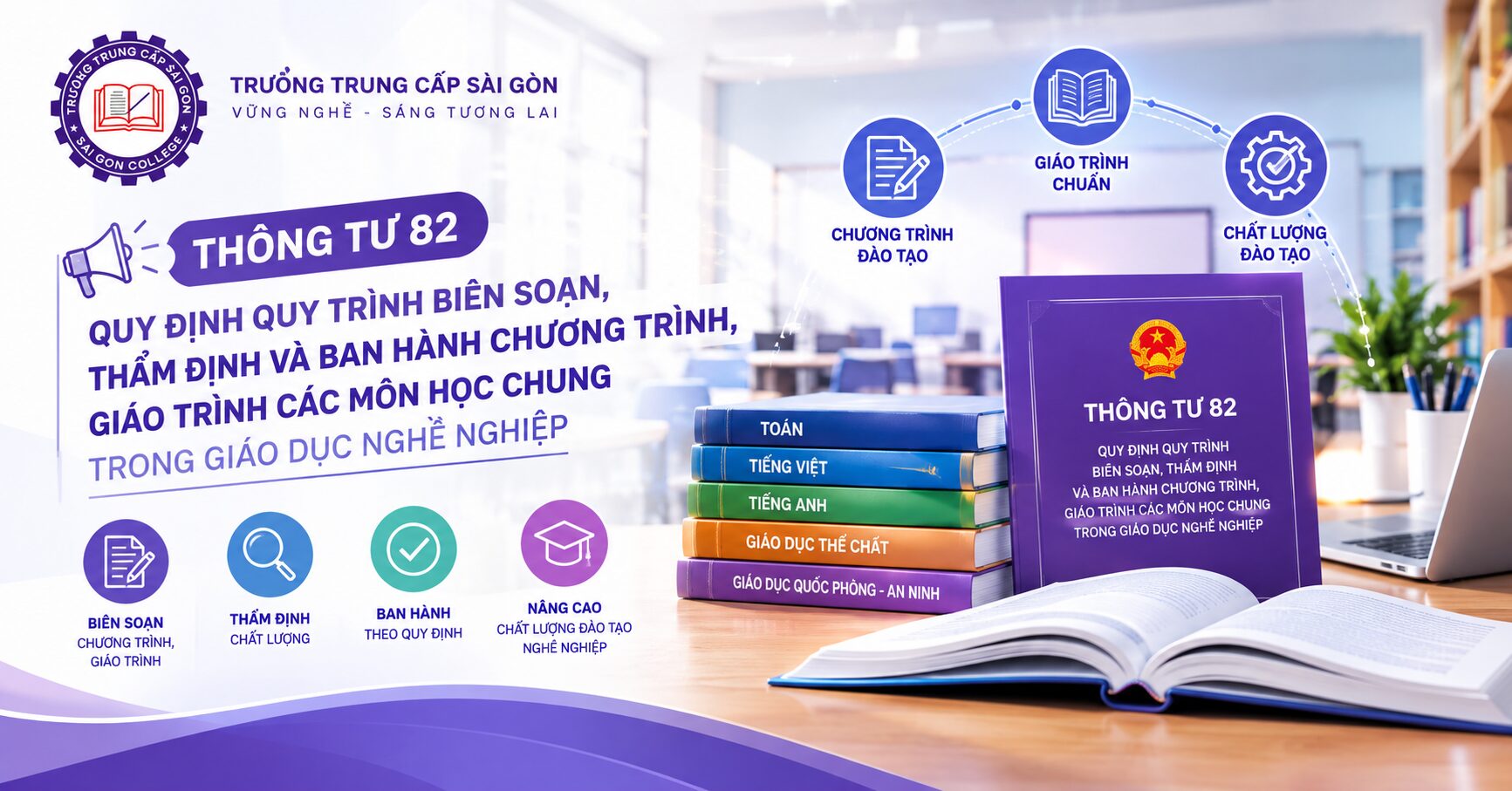 Thông tư 82/2026/TT-BGDĐT: Quy định mới về chương trình, giáo trình môn học chung